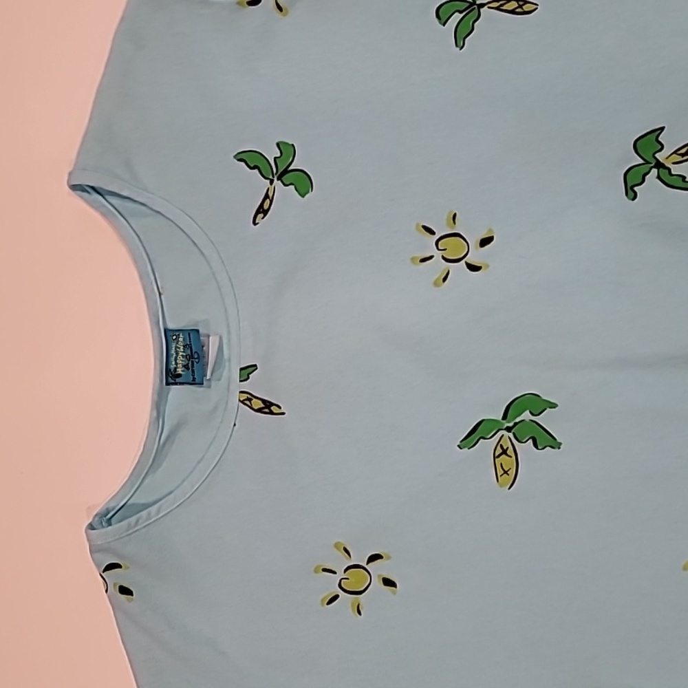 Sally Huss Artist Creation Key Life Tee Shirt Mint Green Large - Picture 3 of 10